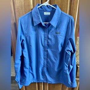 Columbia Royal Blue Long Sleeve Shirt